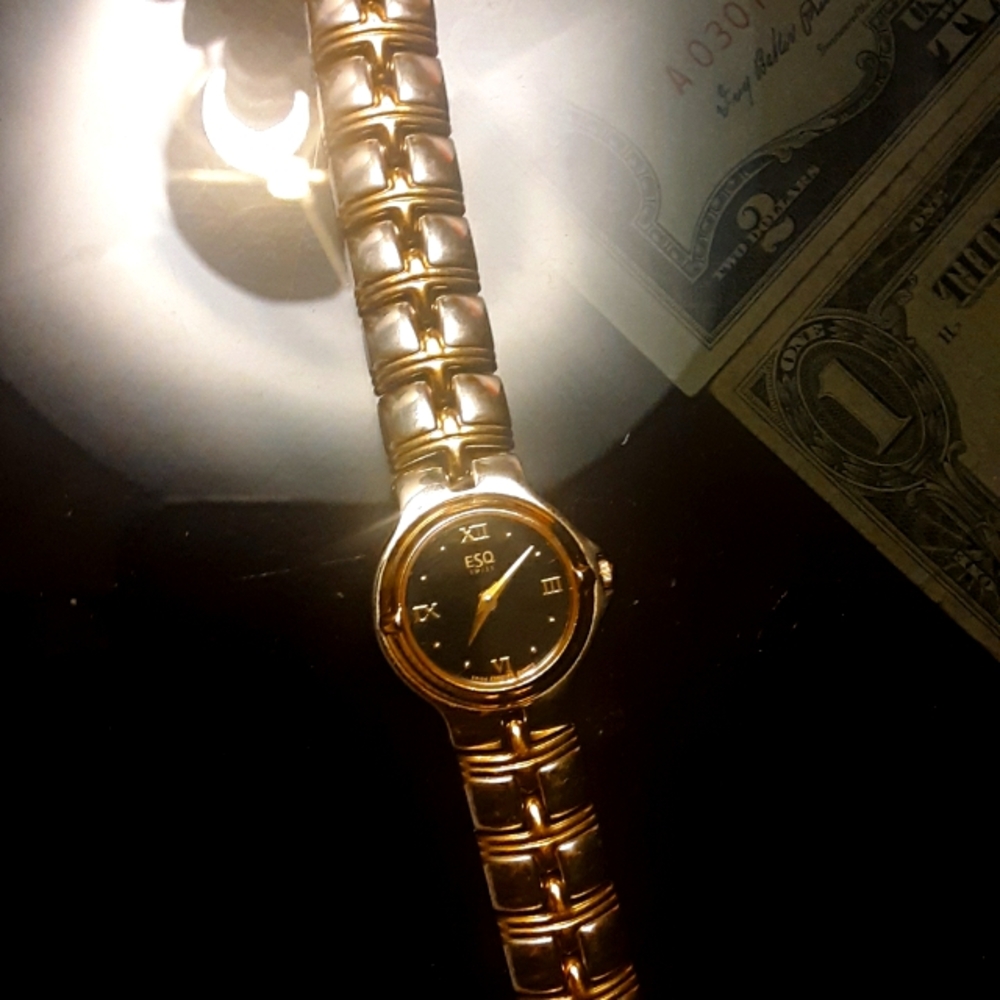 ESQ Swiss Esquire Quartz Gold Watch